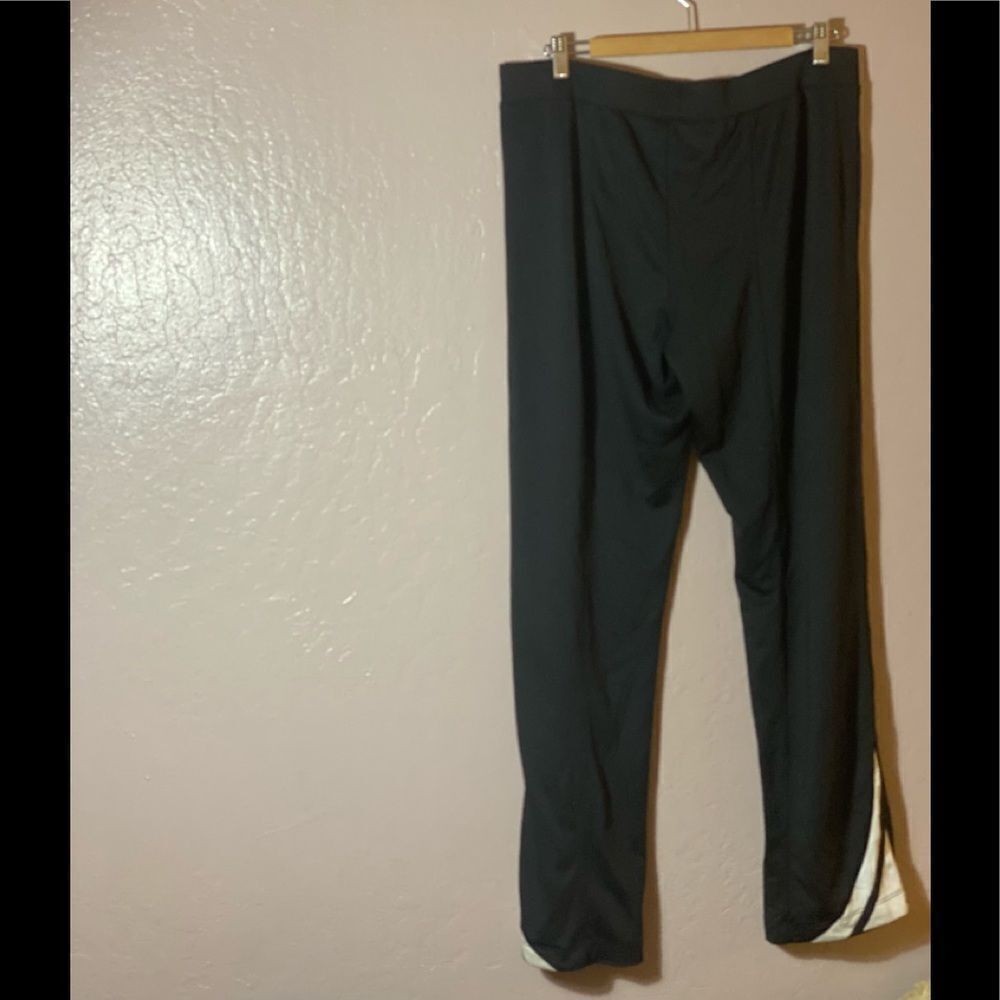 Nike Women’s Side Logo Full Length Wide Black Sz XL - Picture 2 of 4